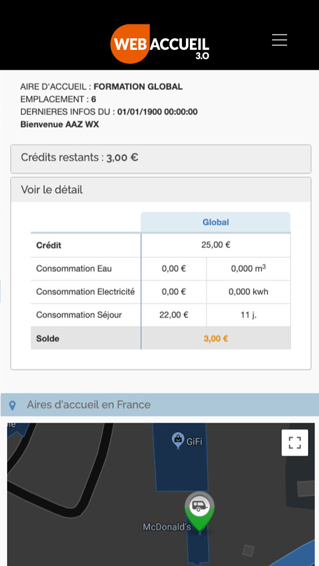 Webaccueil espace voyageurs